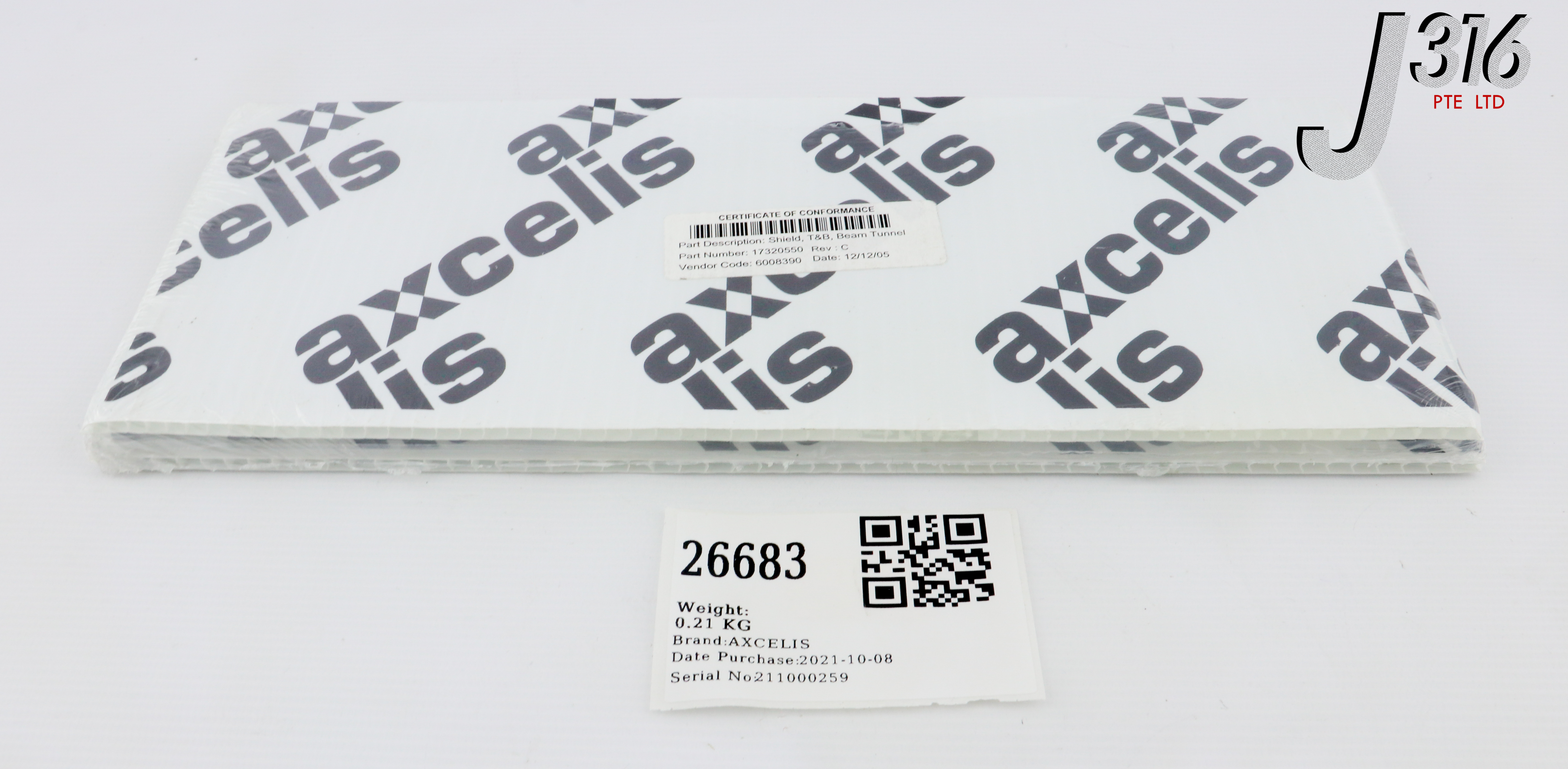 26683 AXCELIS SHIELD, T&B, BEAM TUNNEL (NEW) 17320550 | eBay